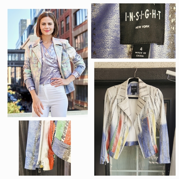 Insight Pleather Jacket Liquid Desert Dream - Picture 1 of 3